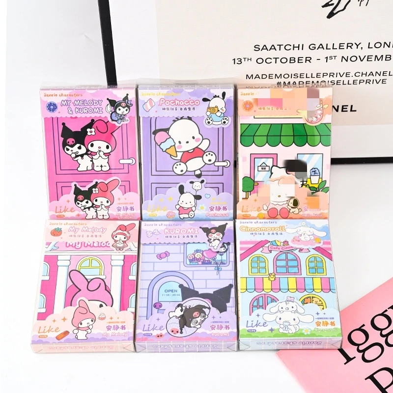 Оптовая продажа Тихая книга с мультяшным Mymelody kuromi детская ручной работы игрушка «сделай свой»