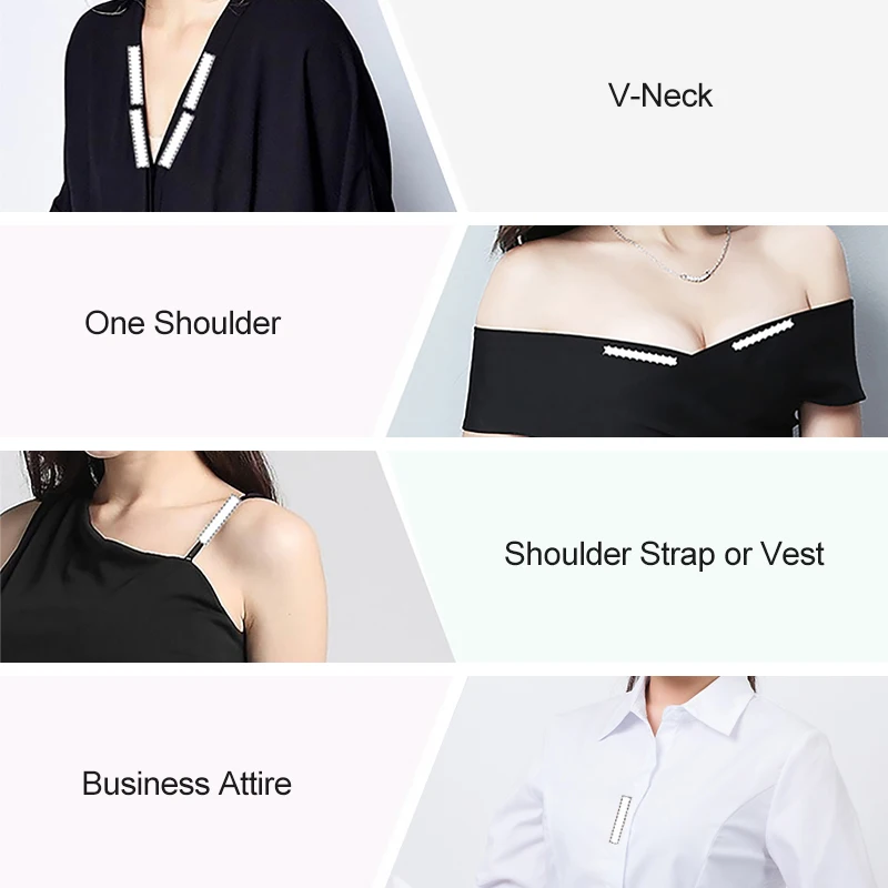 5m Long PVC Invisible Tape Roll Neckline Fixed Underwear Shoulder Strap Non-Slip