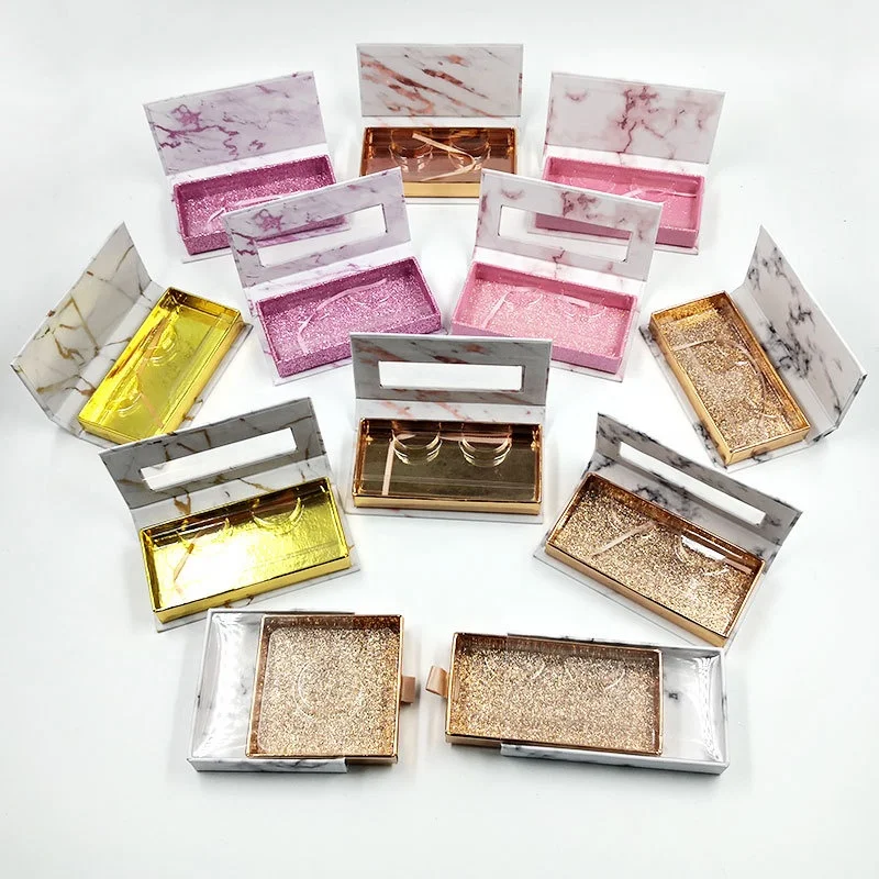 2021 new arrivals 4pairs mink lash box book packaging case Full Strip fluffy vegan 25mm 3D eye lashes wholesale vendor eyelashes