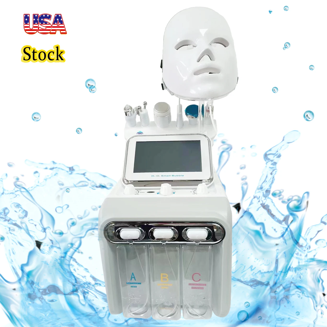 Best-Selling Custom Multifunctional 7 In 1 Oxygen Bubble Clean Pores Blackhead Removal Equip Facial Machine For SPA