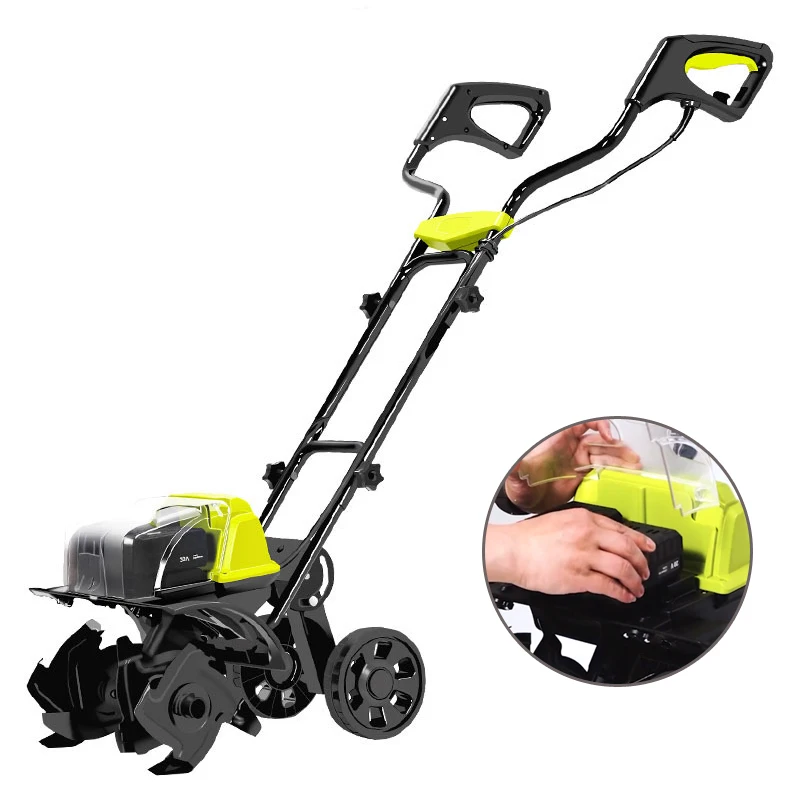 Double 40V Li-ion battery powerful multi-function agriculture and garden mini loosening power tiller weeder