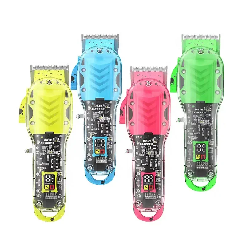2024 New Products Hot Selling Strong Power Cordless Electric Rechargeable Pro Salon 10W Hair Clipper Trimmer