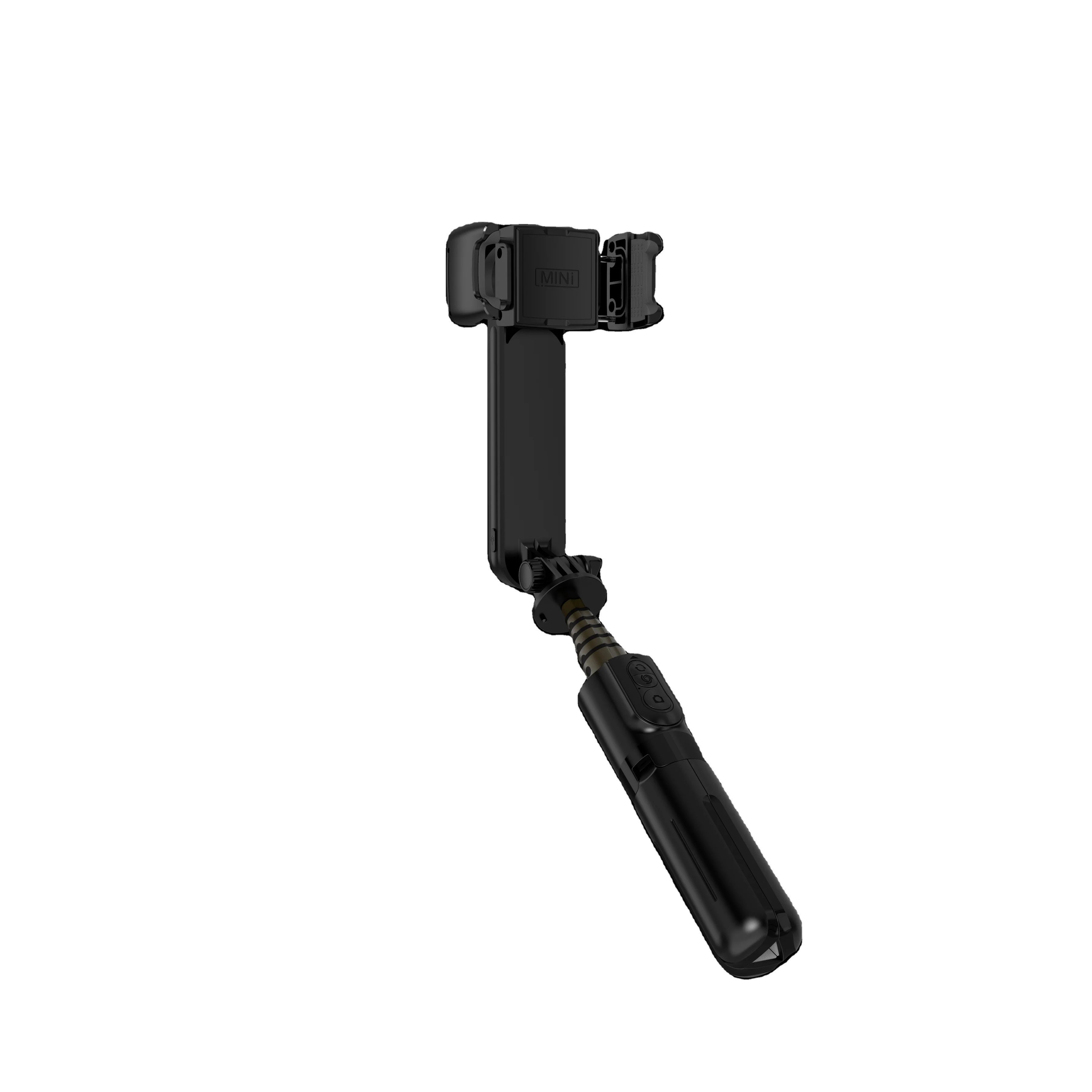 1 axis handheld remote led light 360 rotation phone stabilizer gimbal smart telescopic selfie stick tripod