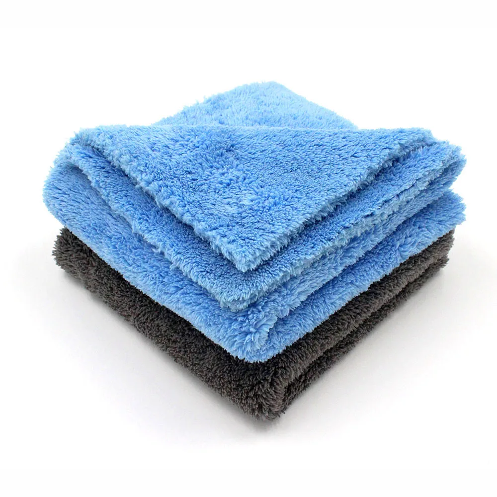 Premium Microfiber Coral Fleece Plush Auto Detailing Buffing Cloth 500gsm Drying Car Wash Towel