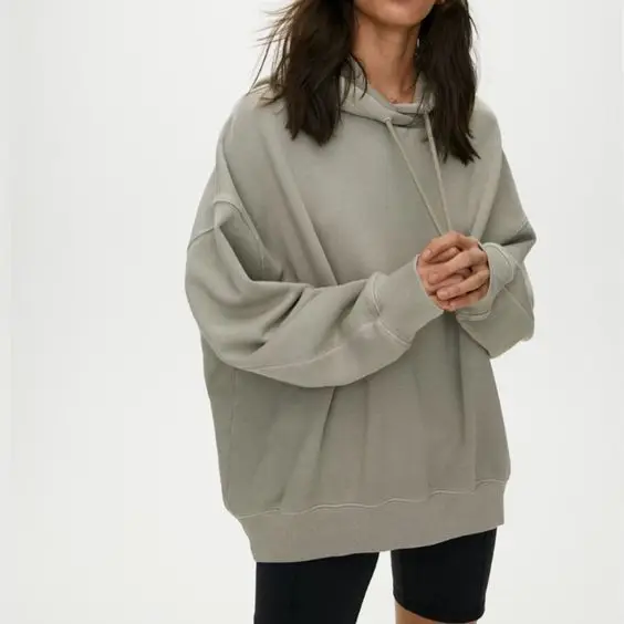 fashion printed thickened long-sleeved loose oversize hoodies sweatshirt for women