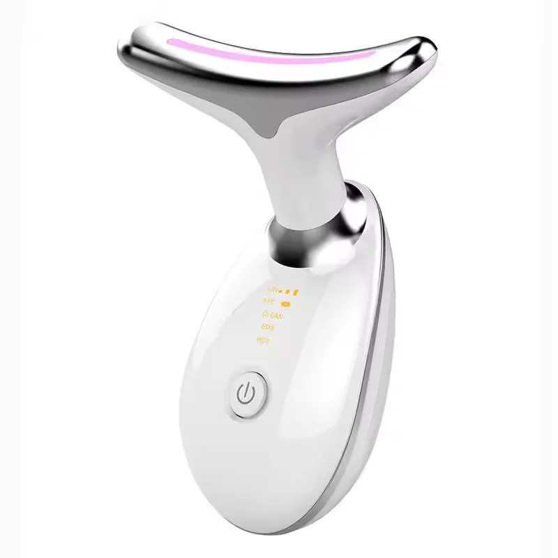 Other Beauty Vibration 7 LED Face Lift Machine Device EMS Massager Neck Device Massage Face and Neck Lifting Massager
