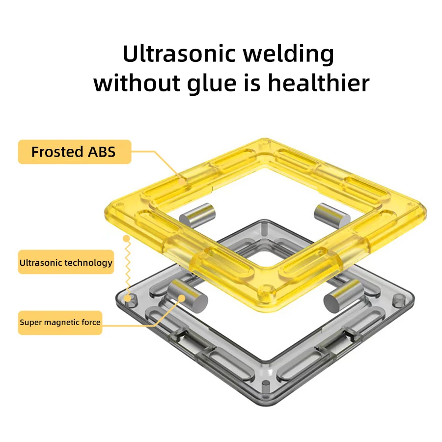 Magnetic Deformation Construction Truck Magnetic Tiles Engineering Toy for Kids Magnetic DIY Assembly Toy