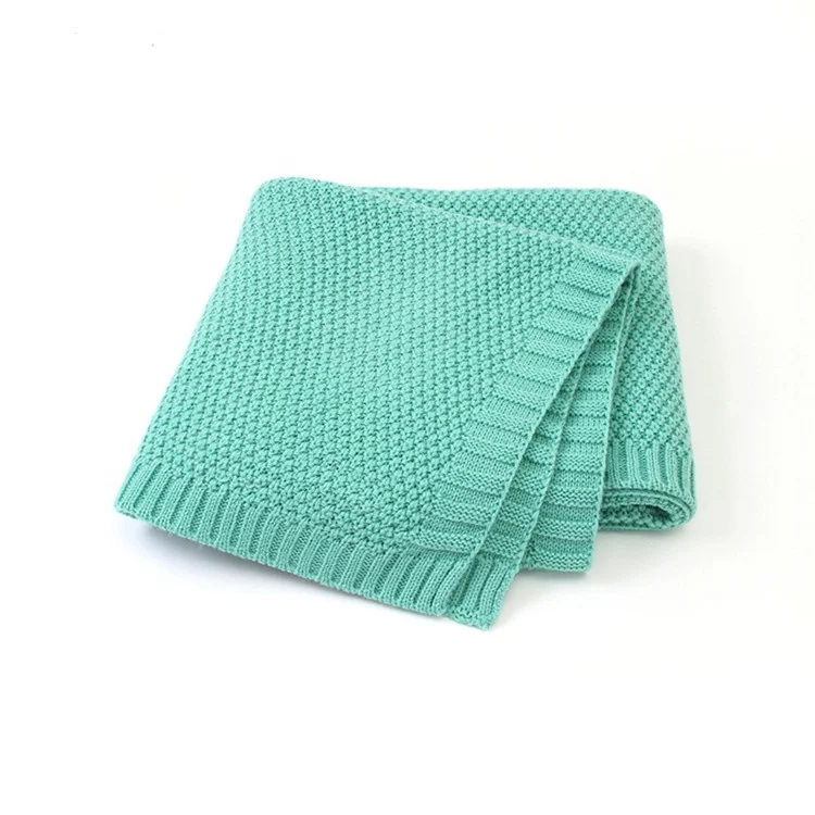 
Custom weighted pattern knitted blanket high quality for baby 