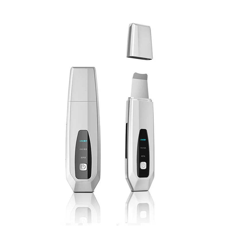 2023 New Design Hand Hold Ultrasonic Face Cleaner/ Microcurrent Ultrasonic Skin Scrubber