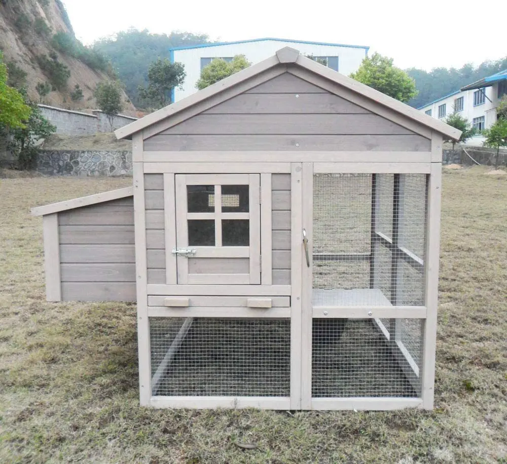Custom sale independent egg box rainproof luxury wooden large outdoor chicken coop