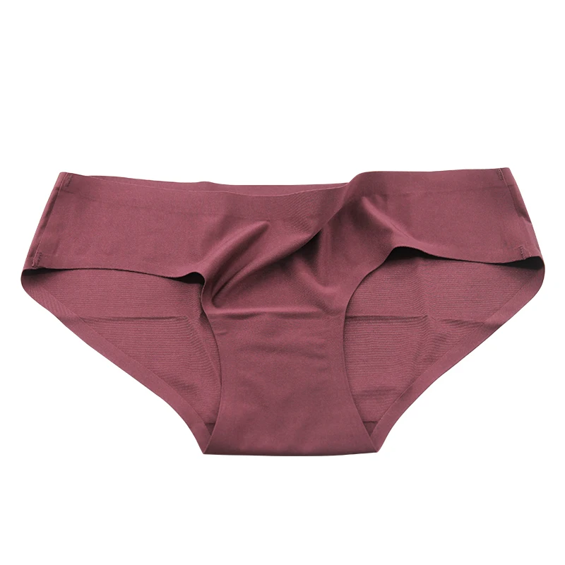 Breathable nude low rise girls underwear ladies sexy seamless panties