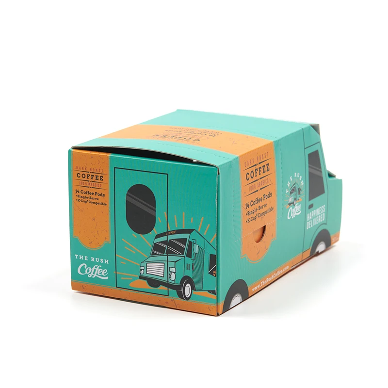 Fancy New Custom Logo Bus shape creative box Color Cardboard new Product Box car Corrugated Folding Wholesale box packaging gift