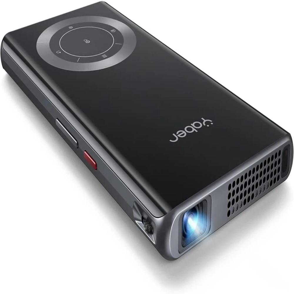 Yaber Mini Pocket Projector with WiFi&BT DLP Portable Beamer with Speaker 1080P with IOS/Android TV Screen Mirroring