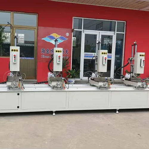 Hisena 2024multi spindle drilling machine  for  aluminum windows and door making profiles
