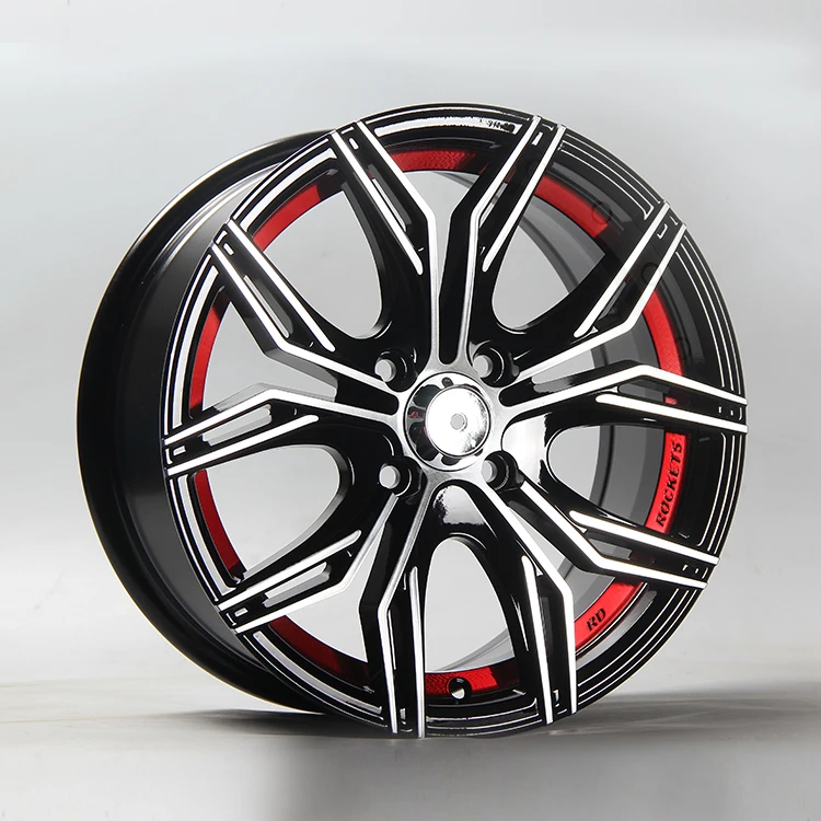 13 inch car rims ET10 PCD 4x100 machine face alloy wheel