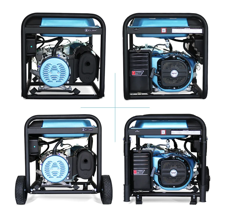 Gasoline generator set 3/5/7kW/8/10KW twin-cylinder small household single-phase 220v three-phase 380v