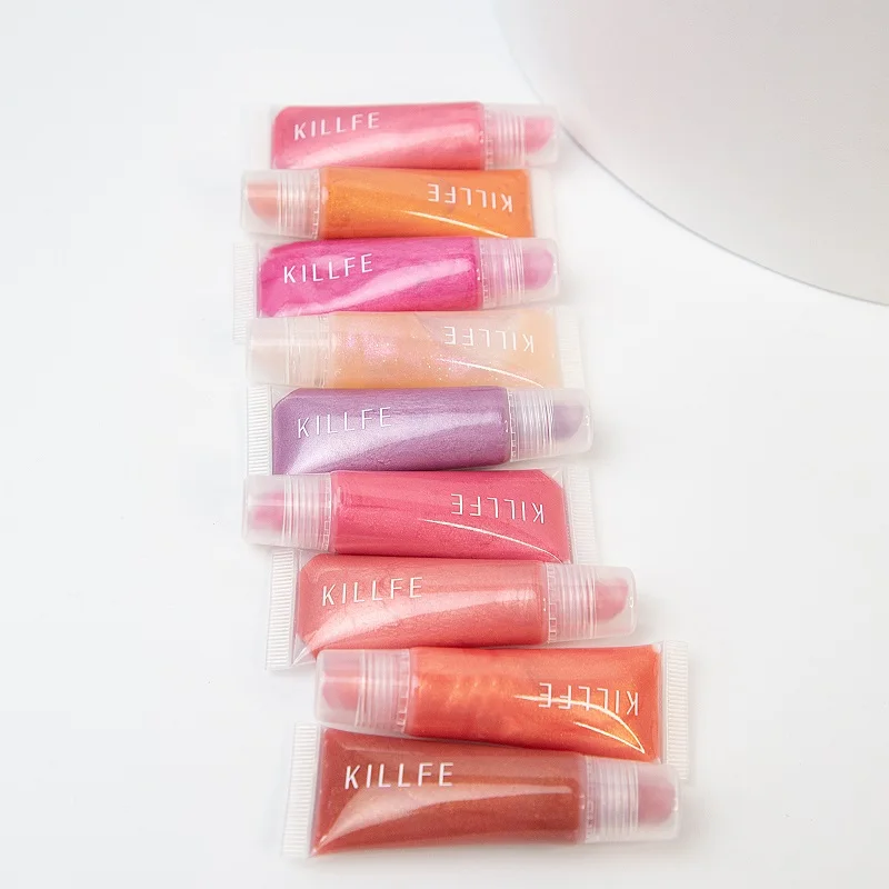 Wholesale KILLFE 9 Colors Makeup Lipgloss Private Label Glitter Lipgloss Bulk