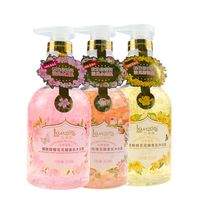 Plant Petal Moisturizing &Nourishing Lasting Fragrance Body Wash Shower Gel