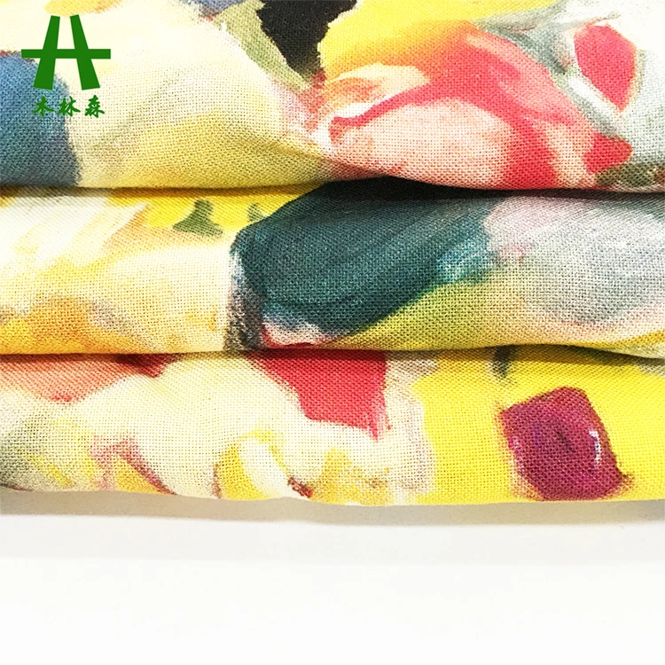 Mulinsen Textile 30s Viscose Challis Colorful Baati Somali Rayon Digital Print Fabric