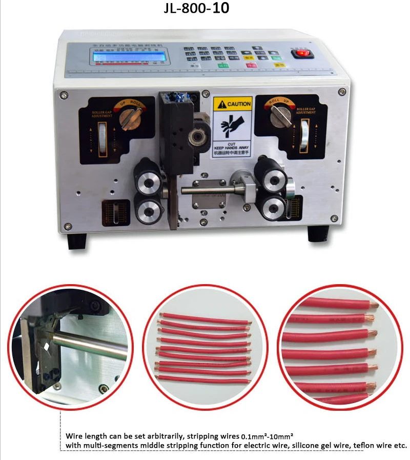
JL-800-10 automatic computer cable wire stripping and cutting machine 