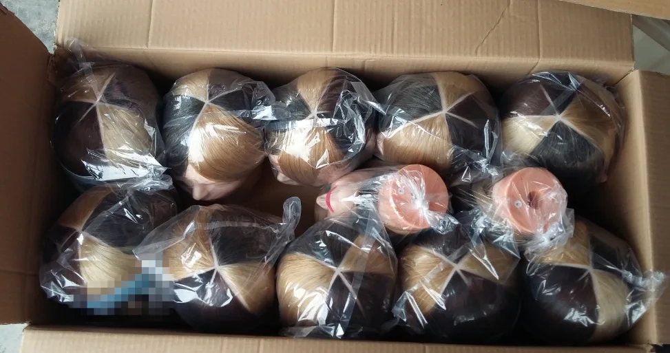 Wholesale mannequin heads with long hair famela training mannequin head with indian human hair for hairdresser in salon school