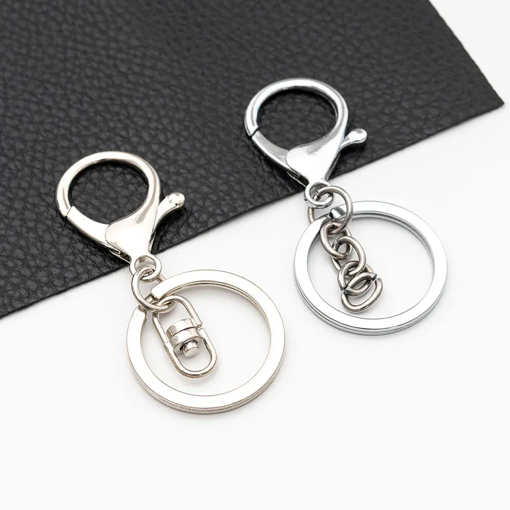 30mm Alloy and Iron Keychain Lobster Clasp Key Hook Keyrings DIY Jewelry Accessories Key Chain Buckle