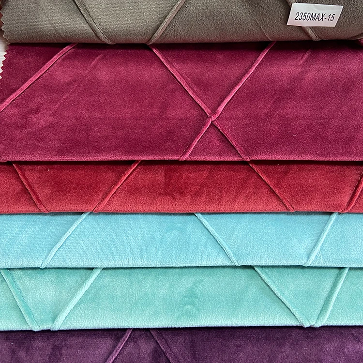 RedSun Textile Free Sample 100% Polyester Bonded Sofa Cover Sewing Holland Velvet Stretch Fabric Upholstery For Clothes