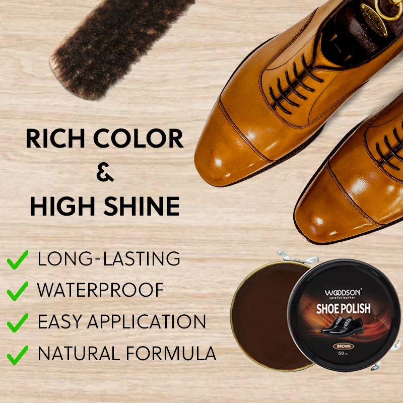 Shoe Cream Polish Leather Conditioner Renew White Black Shoe Polish Wax