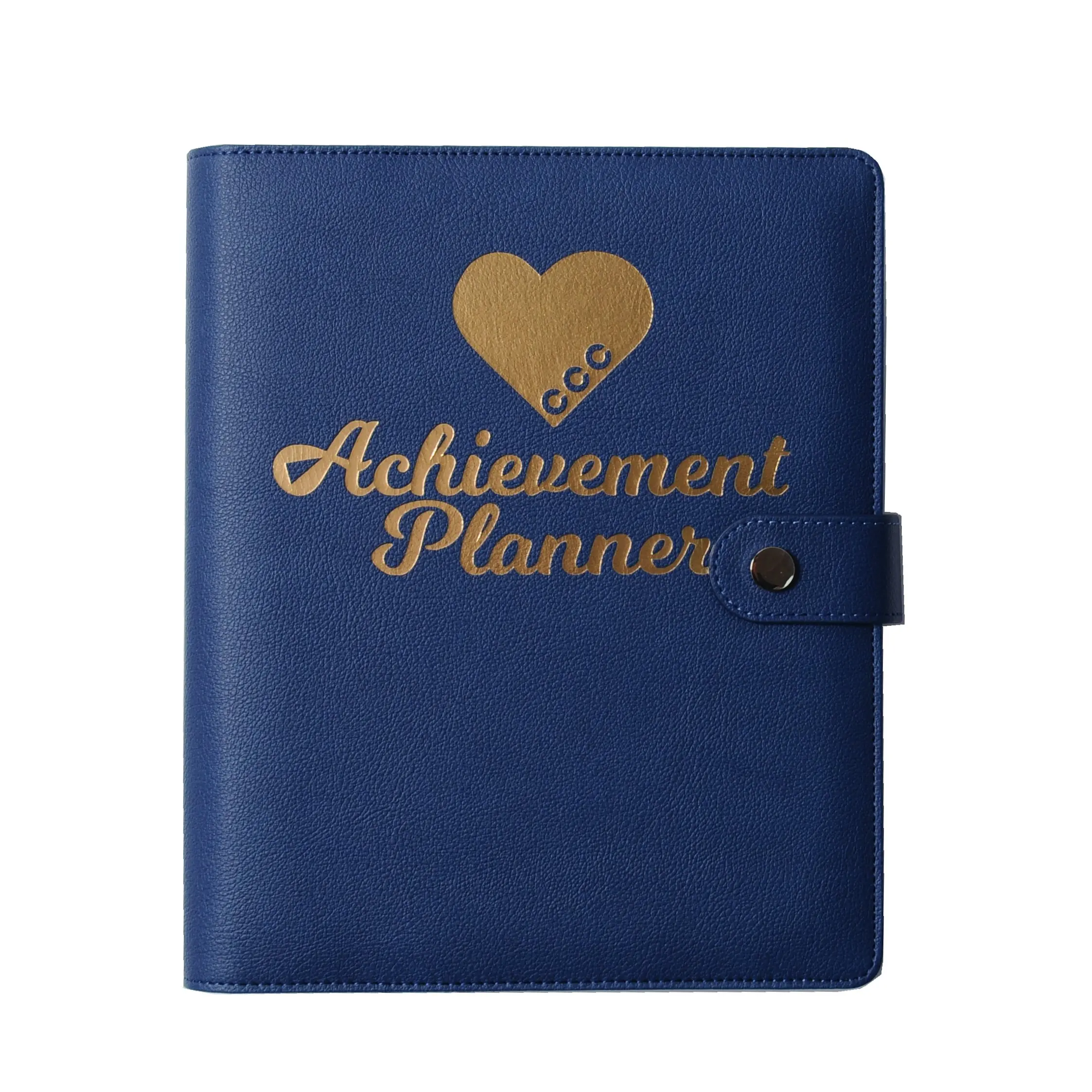 A5 PU Leather Notebook Binder Refillable 6 Ring Binder for A5 Filler Paper, Loose Leaf Personal Planner Binder