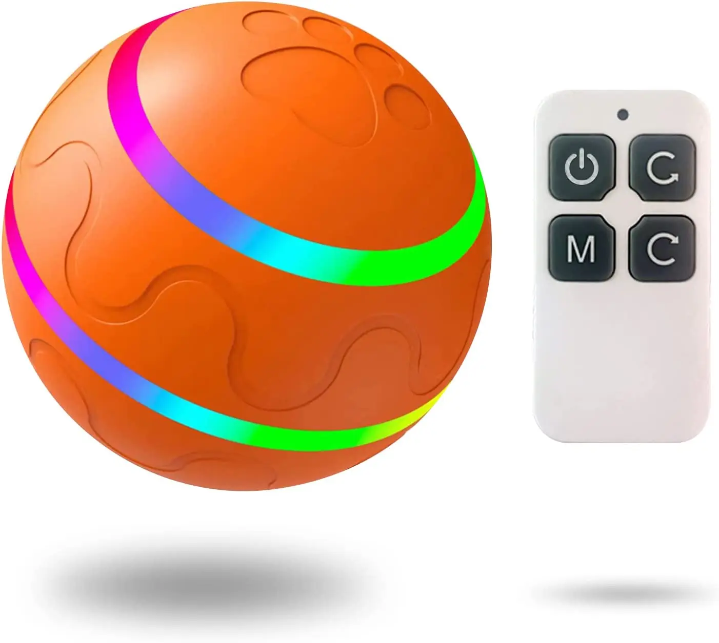 Indoor Electric Squeaky Automatic Rolling Cheerble LED Lights Moving Smart Interactive Dog Toy Wicked Ball