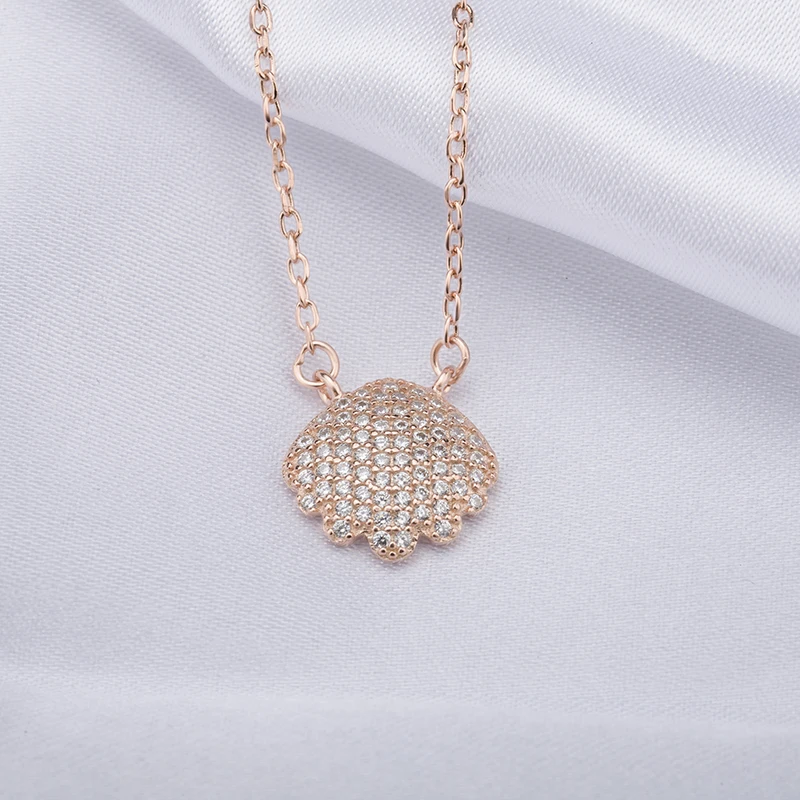 Custom Rose Gold Plated 925 Silver Jewelry necklace