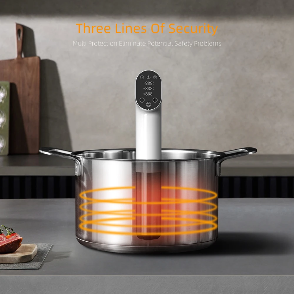 Factory Wholesale Sous Vide Cooker Stick 1000W Thermal Immersion Circulator with Sous Vide Recipe