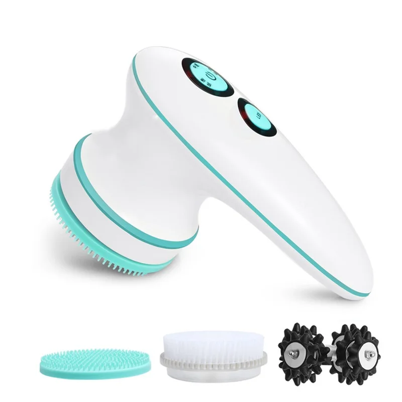 2021GuangTong Facial Hand-held Massager Wash Facial Cleansing Brush 4 In 1 Beauty Care Massager