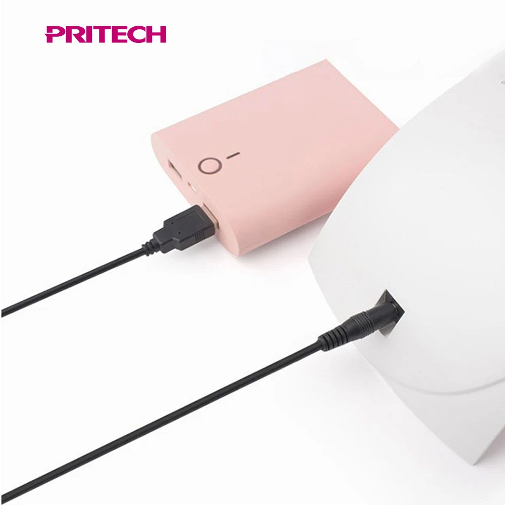 PRITECH Professional Double Light Source Rechargeable UV LED Nail Lamp