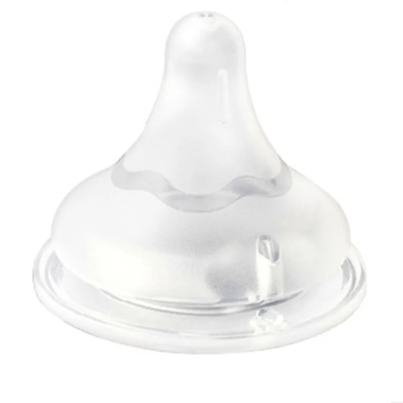 Wholesale BPA Free Slow Flow Safe Comfortable Small Newborn Silicone Nipple Baby