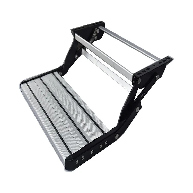 Manufacturer Top quality aluminum alloy single layer entry step for rv caravan