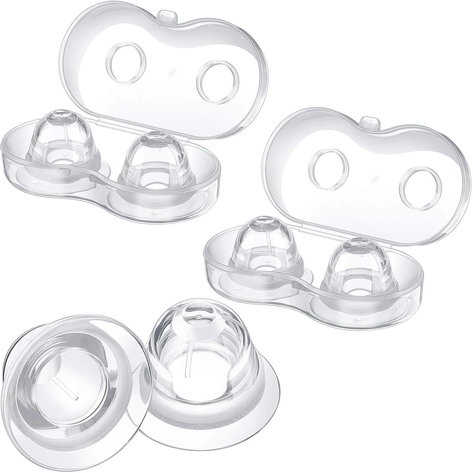 Silicone Nipple Correctors Suckers Pullers Nipple Everters for Inverted Flat and Small Nipples Breastfeeding