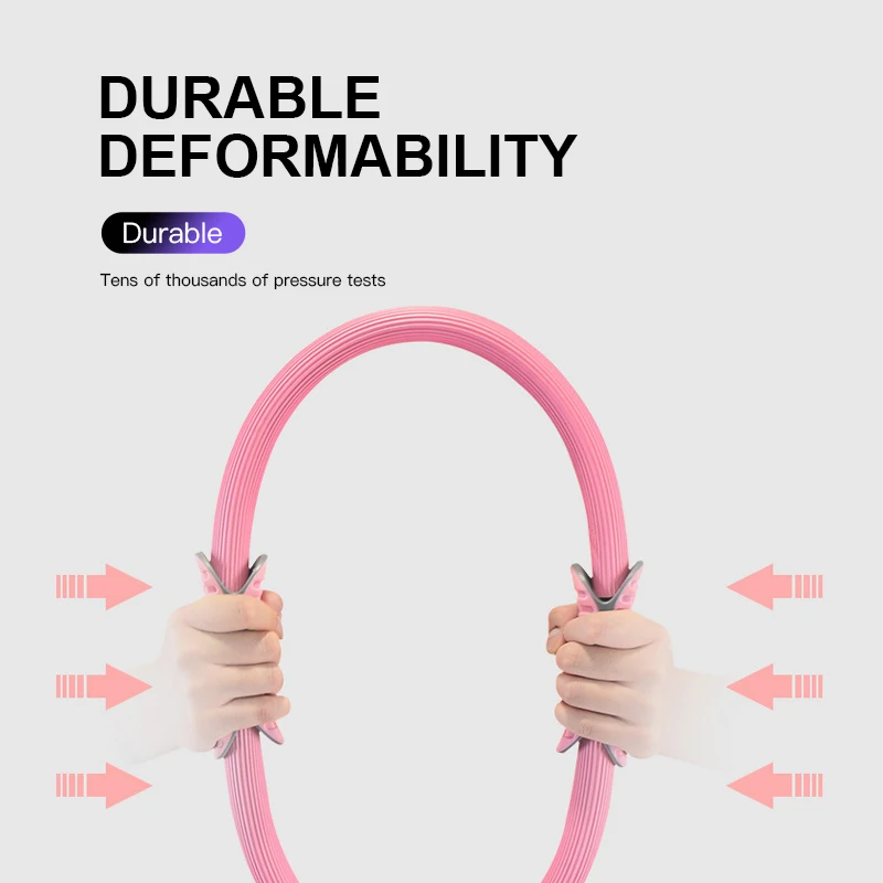 Chaoyuan Pilates Magic Circle Yoga Pilates Ring Exercise Yoga Ring Multi Stretch Workout Circle for Strength Training