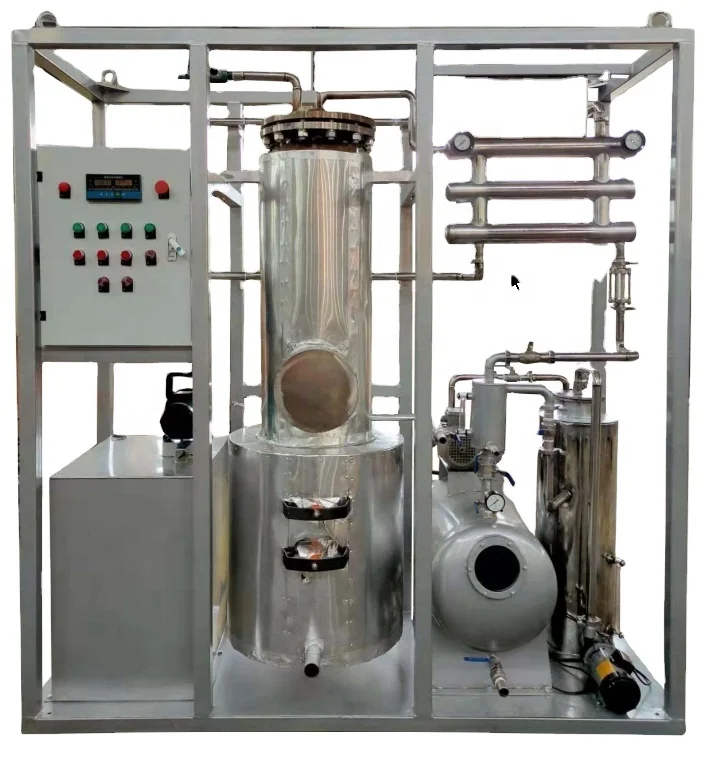 Used industrial waste oil/motor oil  and other refinery distillation plant oil recycling plant