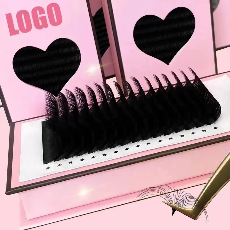 professional eyelash extension supplier auto fanning mega volume lashes extensions