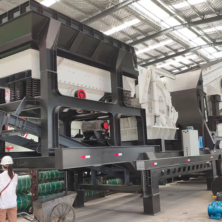 3in 1 Portable Mobile Impact Jaw Rock Stone Crushing and Screening Plant