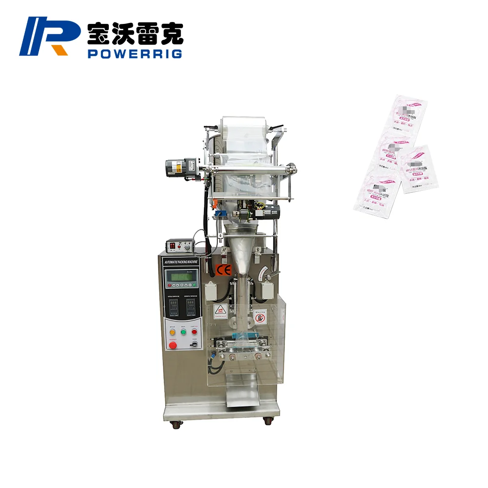 Automatic cosmetic Shampoo lotion Whisky alcohol cream liquid water sachet filling machine