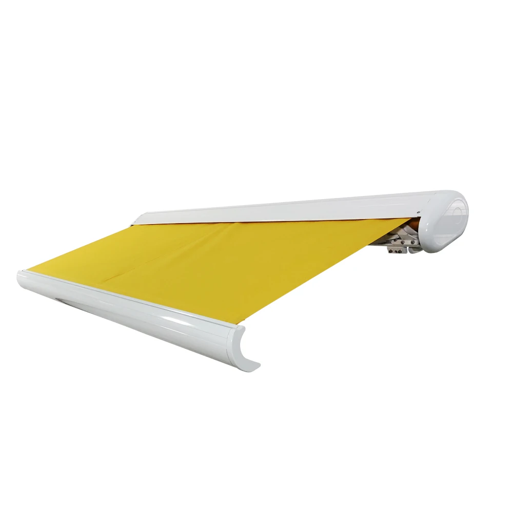 motorized full cassette aluminum  retractable frame awning outdoor  for balcony and home