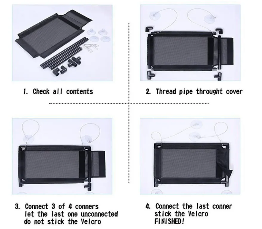 Hammock Window Seat with Durable Heavy Duty Suction Cups Cat Bed