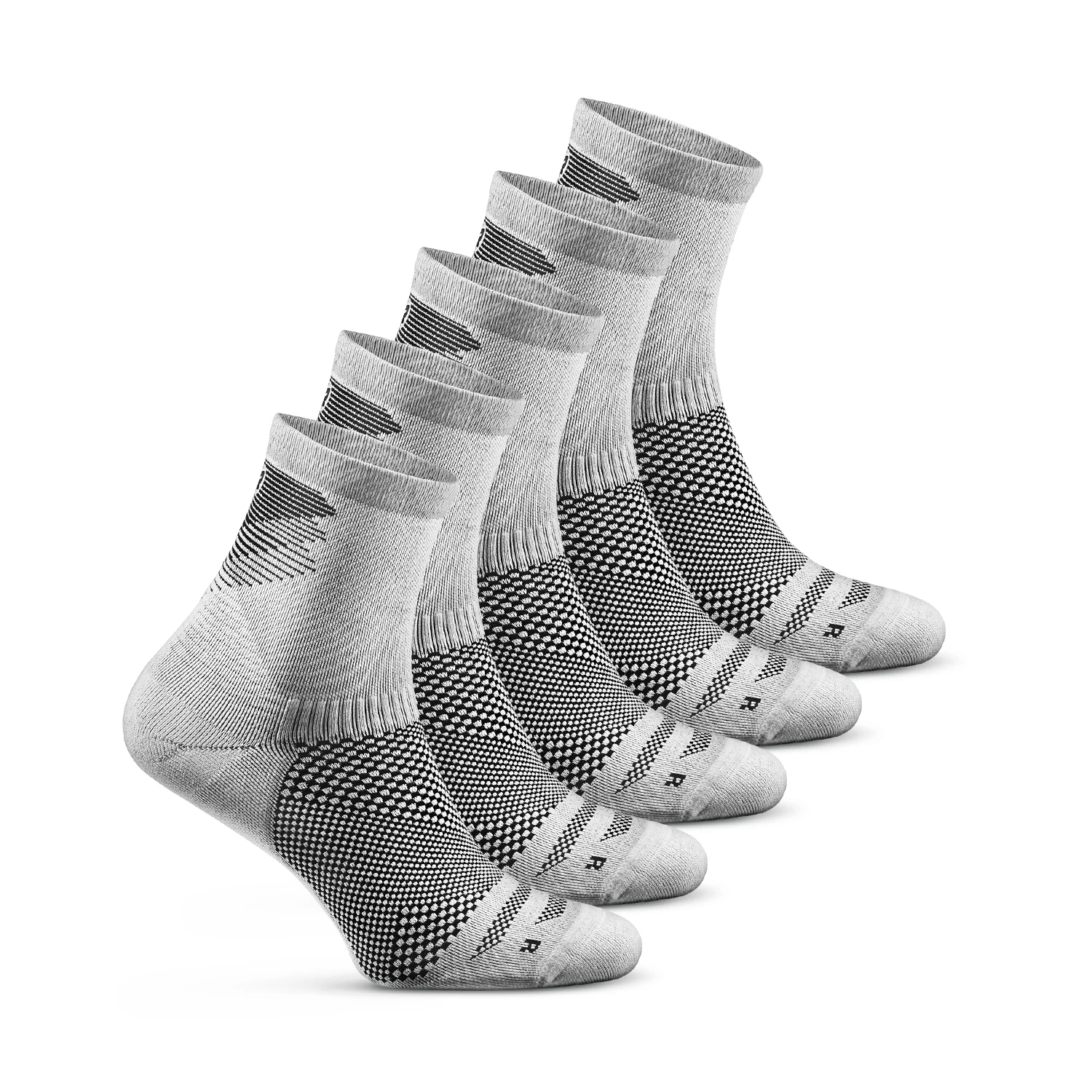 THETA Custom Logo Anti Blister Performance Cushioning Nylon Comfort Mid Crew Sport Running Socks