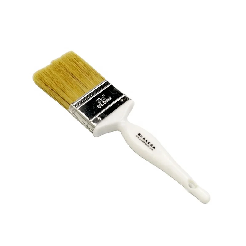 Pure hog hair plastic handle paint brush