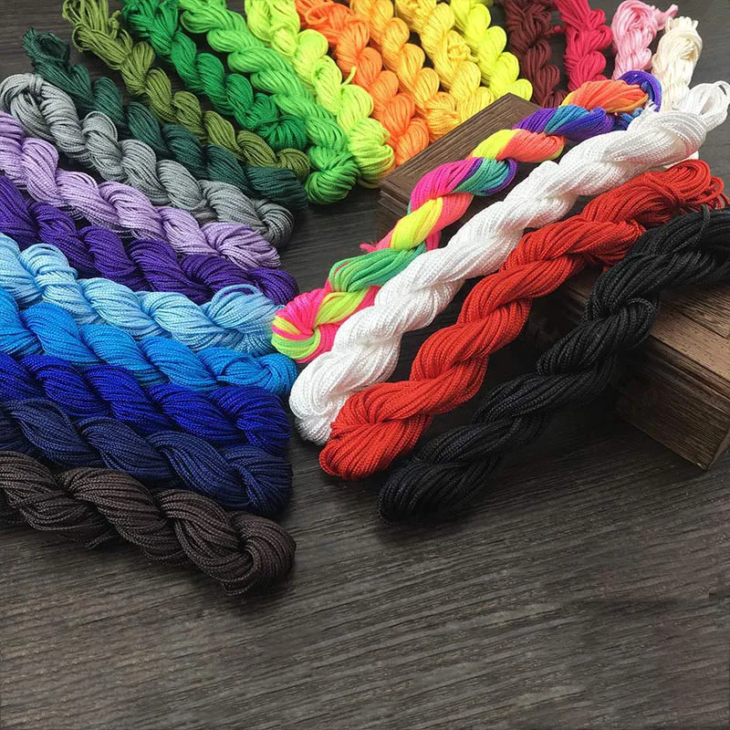 Wholesale Handmade Braided Cord 1.5mm Beaded Rope Bracelet Pendant Rope