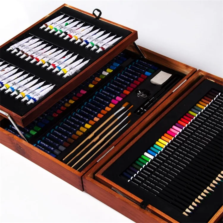 Stationery 192pcs Marker Crayons Oil Pastels Colored Pencils Drawing Tools Art sets Drawing Kit In Colour Box Paint Set For Kids