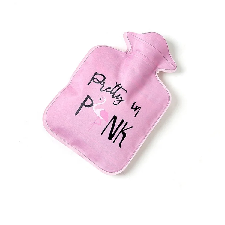 Cartoon pattern hot water bottle, water injection explosion-proof hand warmer,Water-filled warm water bag cover