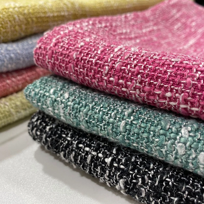 Factory direct sales of Japanese coarse linen texture semi shading curtain fabric can be processed into finished products